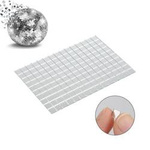 Srebrna Mozaika Szklana 3D Samoprzylepna 15x10cm - Dekoracja Trójwymiarowa do Przestrzeni