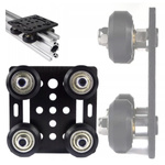 Wózek Rolkowy do Profili V-SLOT 2020 - Uniwersalny Element Mocujący z Płytą Mocującą i Czterema Rolkami