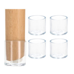 Nakładki Ochronne na Nogi Meblowe - Redukcja Hałasu i Ochrona Podłogi - 4 Sztuki