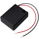 Koszyk z pokrywką i wyłącznikiem na 4 baterie AAA 1,5V do zasilania odbiornika w modelach i projektach