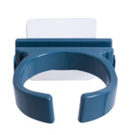 Uchwyt na Suszarkę do Włosów - Niebieski Wieszak Ścienny - Stojak do Przyklejenia na Ścianie