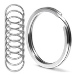 Kółko Do Kluczy Brelok Baza Płaska 10szt 20mm Srebrne Kółeczko