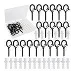 Wieszak Metalowy Haczyk Oczkowy Wkręcany Sufitowy 20szt Loftowy