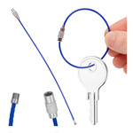 Solidny Zawieszka Brelok Stalowy do Przechowywania Kluczy - 15cm