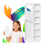 Paleta Do Farb Akrylowych 9x22cm Plastikowa Prostokątna Tacka