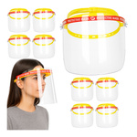 Przyłbica Ochronna Nagłowna - Pełna Pleksi, Wielokrotnego Użytku, Odporna na Wysokie Temperatury