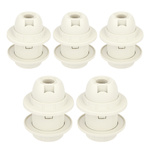 Oprawka E14 z regulowanym kołnierzem do oświetlenia wnętrz - biała, plastikowa 5szt