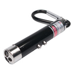 Mini Latarka 3w1 LED UV Laser z Karabińczykiem - Praktyczny Dodatek do Kluczy i Plecaka