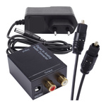 Konwerter Audio DAC Coax/Toslink do 2xRCA USB - Łącznik Cyfrowo-Analogowy do Kina Domowego