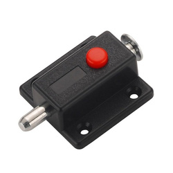 Zamek Zatrzaskowy Meblowy Czarny Rygiel Do Drzwi Odporny na Korozję - Solidne Zabezpieczenie Mebli Dla Domu i Biura