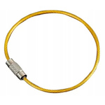 Żółta Zawieszka Brelok Stalowy do Kluczy - Solidne i Praktyczne Narzędzie 15cm