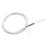 Termistor NTC 100K 3950 z przewodem 1m do drukarek 3D RepRap - Sensor temperatury do drukarki 3D RepRap z przewodem 1mTermistor szklany 100K NTC z przewodem 100cm do drukarki 3D RepRap - Sensor temperatury do drukarki 3D RepRap z przewodem 100cm