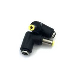 Adapter Kątowy DC Gniazdo 5.5x2.1 do Wtyk 4.0x1.7 - Przejściówka Zmniejszająca