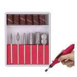 Zestaw Frezów Diamentowych i Kapturków Polerskich do Manicure i Pedicure