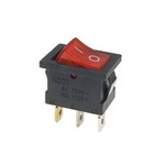 Przełącznik Kołyskowy Bistabilny Czerwony 15x21mm ON/OFF 250V 3PIN