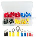 Zestaw 102szt Konektorów Oczkowych Z Izolacją Końcówki Kablowe