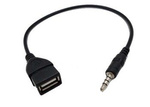 Przejściówka USB do Mini Jack 3.5mm - Adapter OTG Host - 13cm