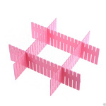 Praktyczne przegródki do szuflady - Organizacja i porządek w szafie - 4 sztuki