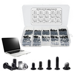 Śruby  Z Łbem Stożkowym Docieralne Zestaw 450 sztuk Antykorozyjne Śruby