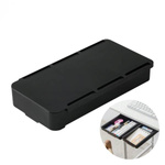 Organizer pod biurko - czarna szufladka samoprzylepna - 94x195x30mm - idealne miejsce na długopisy i drobiazgi