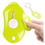 Mini Nożyk z Wysuwanym Ostrzem - Kieszonkowy Breloczek do Kluczy z Praktycznym Kółeczkiem