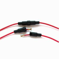 Gniazdo Bezpiecznika Szklanego z Przewodami i Uchwytem 6x30mm - Doskonałe Zabezpieczenie FUSE