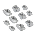 Nakrętka Młoteczkowa do Profili Aluminiowych - Wsuwana, Żłobkowana M3 - 10 szt.