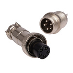 Złącze Przemysłowe Zakręcane 5-Pin GX12 - Wtyk z Gniazdem