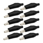 Krokodylek Izolowany Pomiarowy Czarny 35mm 10szt Żabka W Izolacji