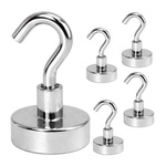 5x Haczyk z Magnesem Neodymowym 20x36mm Typ E20 Mocny Hak Magnetyczny