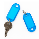 Zawieszka z wymienną karteczką do kluczy - Brelok identyfikacyjny - Mix kolorów