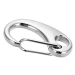 Metalowy Karabińczyk do Kluczy Typu C 11x21mm - Wytrzymałe Akcesorium do Mocowania Drobnych Przedmiotów