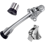 Elegancki Ogranicznik Do Drzwi 12cm Srebrny Stoper I Blokada Dla Nowoczesnych Wnętrz