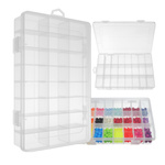 Pojemnik na drobiazgi z 24 przegródkami do dostosowania - idealny do uporządkowania narzędzi i materiałów modelarskich, elektronicznych itp.