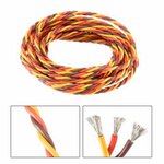 Przewód Serwa Trójżyłowy Skręcony 0,30 mm Kabel 60 Żył - Typ Hitec