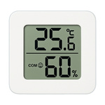 Mini Cyfrowy Termometr Biały Smiley 0726 - Idealny Dodatek do Wnętrza