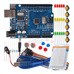 Arduino UNO R3 Starter Kit - Zestaw 46 Elementów do Nauki Programowania