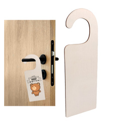 Zawieszka Drewniana Do Drzwi Pokoju Tabliczka Sklejka Do Ozdabiania 22,5x8