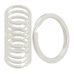 Kółko Sprężynowe do Breloka 30mm x10szt Płaskie Wielofunkcyjne