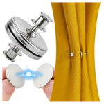 Magnetyczny Klips Do Zasłon Srebrny 16mm Zapięcie Magnesy Dwustronne