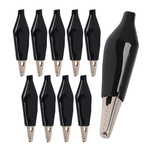 Krokodylek Izolowany Pomiarowy Czarne 45mm 10szt Żabka W Izolacji