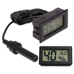 Higrometr LCD z sondą - Precyzyjny termometr i wskaźnik wilgoci