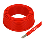 Przewód Silikonowy Miedziany Ocynowany 20AWG 100 Żył 0,5mm2 Czerwony Elastyczny - Idealny do Zastosowań w Zmiennych Warunkach Temperaturowych