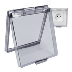 Osłona Wodoodporna Gniazda Cienka Szara Samoprzylepna Pokrywa