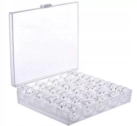 Organizer na Szpulki do Maszyny - Pudełko z 25 Przegródkami - Praktyczny Przybornik do Szycia