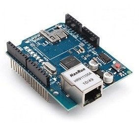 Moduł Ethernet Shield W5100 z czytnikiem kart microSD - Arduino Shield - Moduł sieciowy LAN W5100 do Arduino z gniazdem mikroSD