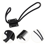 Wieszak ścienny podwójny - elegancki haczyk metalowy do przedpokoju i łazienki