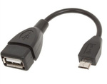 Adapter OTG do podłączania wielu urządzeń USB do telefonu - Przejściówka micro USB - Przewód OTG