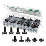 Zestaw 200 Sztuk 10 Różnych Przycisków Tact Switch - Mikrostyki Elektroniczne