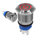 Włącznik Przycisk Monostabilny Wandaloodporny LED Czerwony 16mm 220V